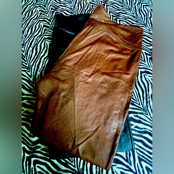 NWOT All Worthy Hunter McGrady The Ultimate Tall Faux Leather Legging SZ 1X - Picture 6 of 6